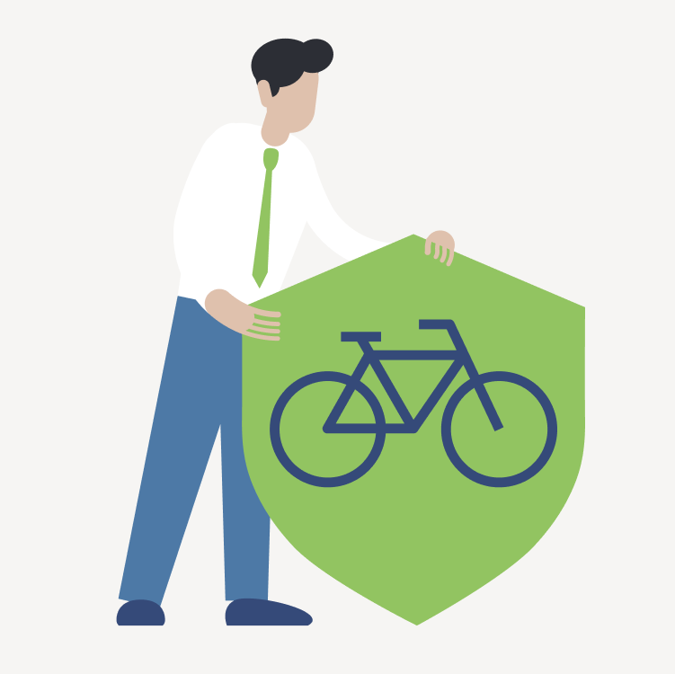 Dienstrad SVG mit Bike